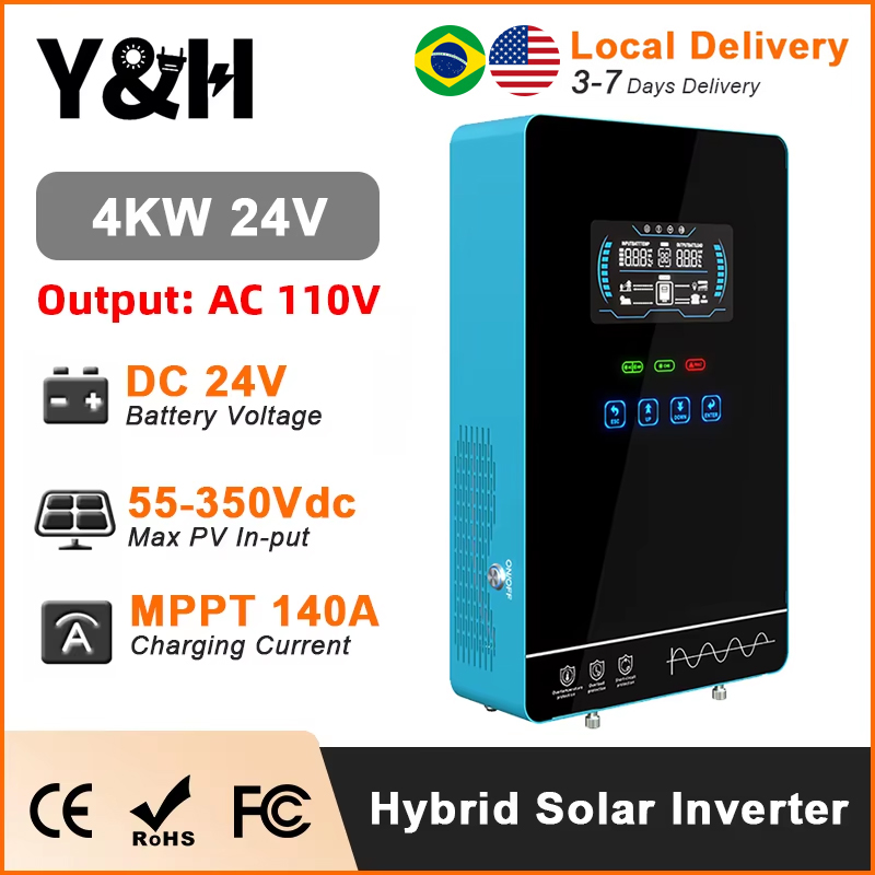 Drone Solar Charger - Y&H 4KW Hybrid Solar Inverter 24V