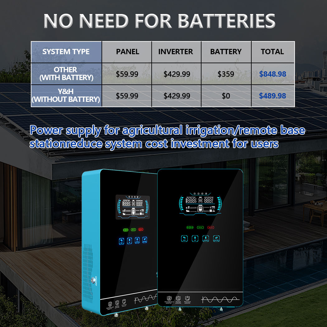 Y&H 4KW Hybrid Solar Inverter  - Drone Solar Charger ulasan dan harga