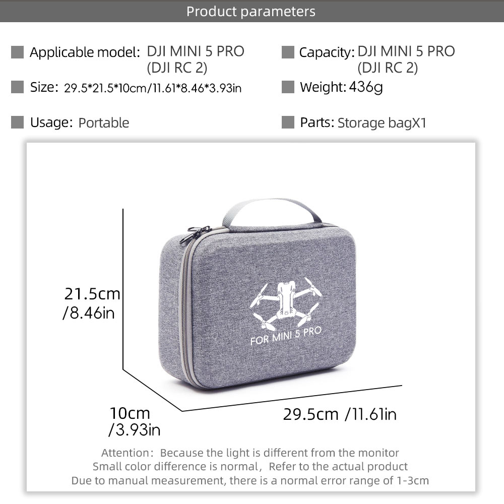 Storage Carry Case for DJI Min - Drone Controller Hood ulasan dan harga
