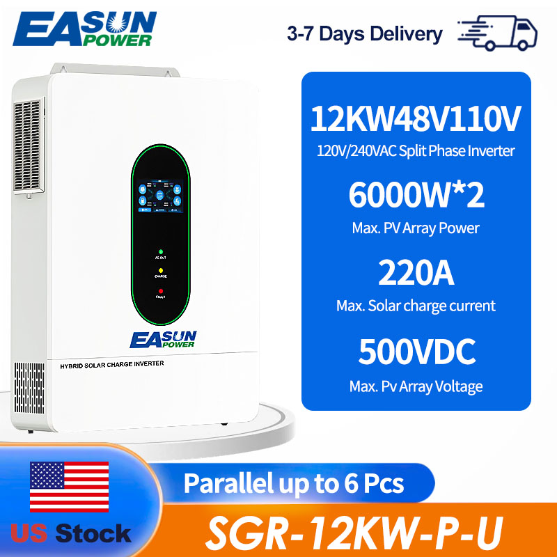 EASUN US 12KW 12000W Split Pha - Drone Solar Charger ulasan dan harga