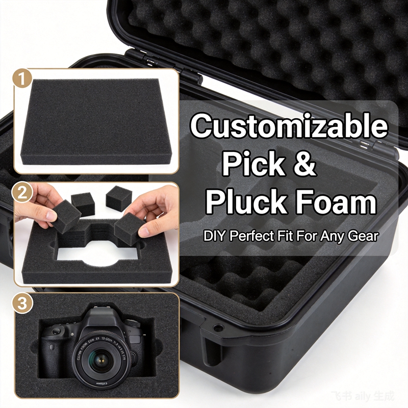 Pre Cut Sponge Photography Equ - Drone Hard Shell Case ulasan dan harga